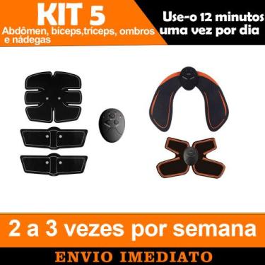 Imagem de Kit 5 Tonificador Muscular Elétrico Series 5 Em 1 Resultado Rápido Fác