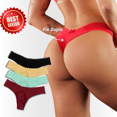 Imagem de Kit Calcinha Fio Duplo Premium Dani Cores Variadas - Luega Moda íntima