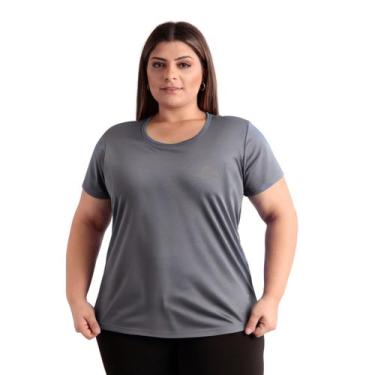 Imagem de Camiseta Plus Size Dry Fit Feminina Fitness Academia - Força Do Sol, G