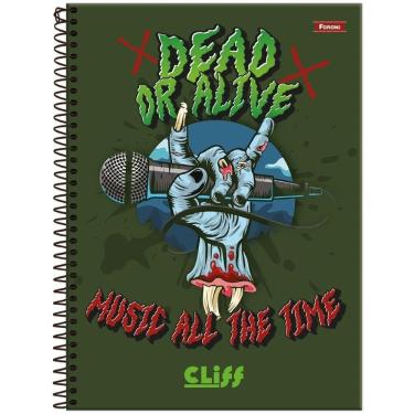 Imagem de Caderno Espiral Universitário Foroni Capa Dura Cliff Masculino|12 Matérias 192 Folhas - Embalagem com 4 Unidades