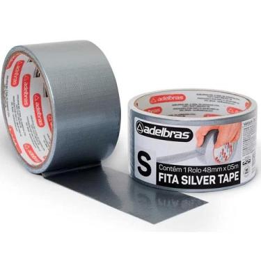 Imagem de Fita Adesiva Silver Tape Reforçada 48MM X 5M Prata - Adelbras