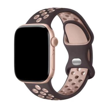 Imagem de Pulseiras Silicone Furos Compatível com Apple Watch - Baú do Viking, M