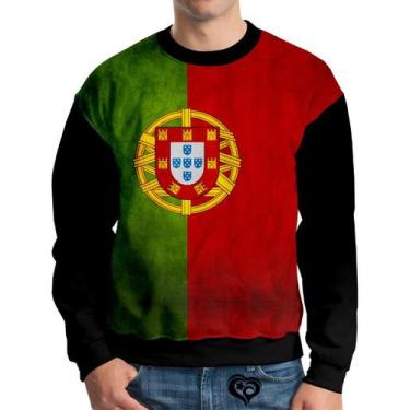 Imagem de Moletom Bandeira Portugal Adulto UNISSEX Blusa casaco - Alemark, GG