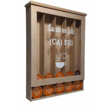 Imagem de Suporte em mdf exclusivo para 35 cápsulas Dolce Gusto - Lindas frases 