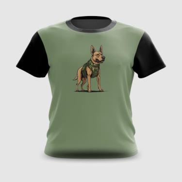 Imagem de Camiseta Camisa Cão Soldado Exército - FABRIQUETA, GG