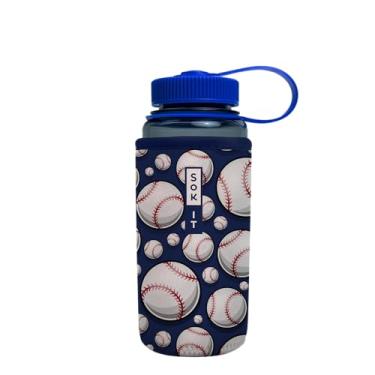 Imagem de Sok It BotlSok Capa de neoprene isolada para garrafa de água (Play Ball, serve para CamelBak ou Nalgene de 473 ml)