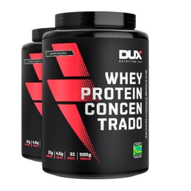 Imagem de Kit 2 Whey Protein Concentrado Dux Sabor Neutro 900g