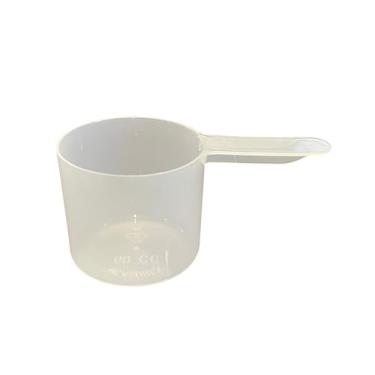 Imagem de Supplement and Supply 1/3 xícara (80 ml) Colher para medir café, alimentos para animais de estimação, grãos, proteínas, especiarias e outros produtos secos (pacote com 1) cabo curto