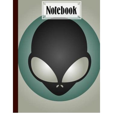 Imagem de Notebook: Alien Cover Design by Sophia Simon | Composition Notebook - College Ruled 120 Pages - Large 8.5" x 11"