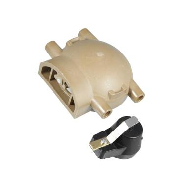 Imagem de Motoforti Tampa do distribuidor de ignição terminal com rotor para Ford 4 cilindros para tratores 2N 8N 9N com distribuidor de montagem frontal de longa duração