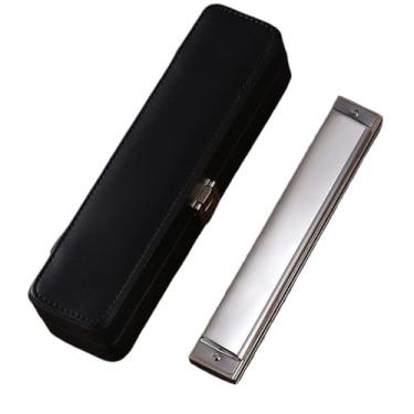 Imagem de Para Iniciantes harmônica Gaita C Polifônica De 24 Furos Copper Grid Para Iniciantes E Adultos