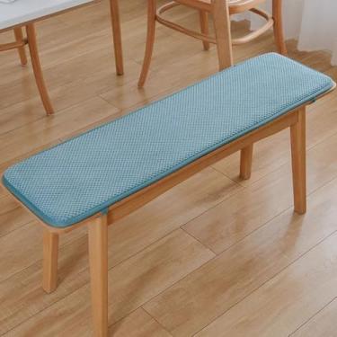 Imagem de NUOKEI Four Seasons Almofada de assento de espuma viscoelástica super macia com laços antiderrapante almofada de cadeira durável cor sólida para uso interno