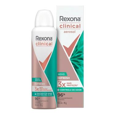 Imagem de Desodorante Rexona Clinical Aerosol 150ml Refresh Antitranspirante Feminino - 7891150089952 COT