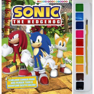 Imagem de Sonic Livro para Pintar com Aquarela