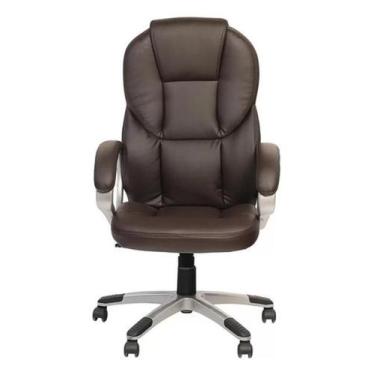 Imagem de Cadeira Presidente Just Home BT-9805B Marrom 124x67x65 cm - Just Home 