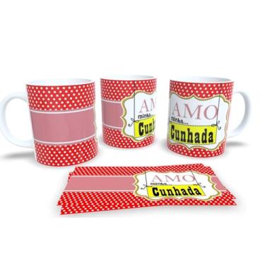 Imagem de Canecas de Porcelana Personalizada Cunhada e Cunhado Pack23 (Mod.4)