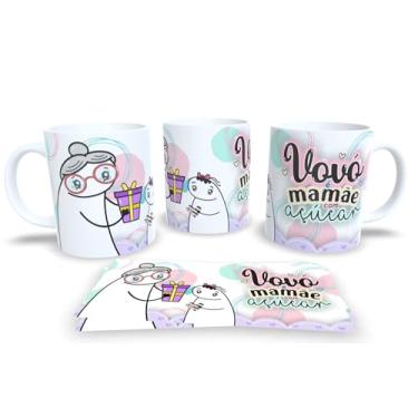 Imagem de Caneca de Porcelana Personalizada Avós Bisavó Vovô Pack21 (Vovó é mamãe com açucar)