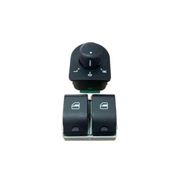 Imagem de Interruptor LE Duplo Vidro elétrico + Controle Retrovisor VW - Agile P