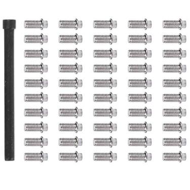 Imagem de Cubo de Jantes de Roda de Carro Rc, Parafusos de Aço Inoxidável, Alta Dureza, Resistência à Pressão, 50 Peças para Veículos Rastreados 1/10 Rc (M3)