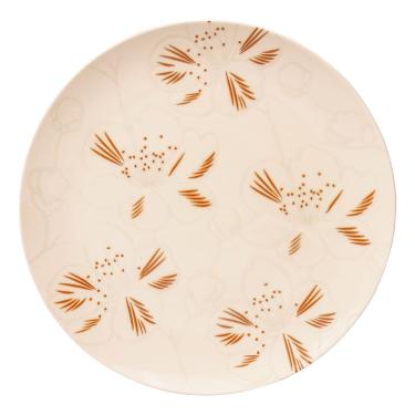 Imagem de Jogo De Pratos Rasos Em Cerâmica Unni Com 6 Peças 26cm Oxford Orquídea