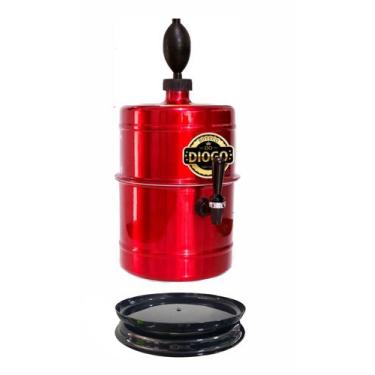 Imagem de Chopeira Portatil A Gelo Boteco Personalizada +base Vermelha - Beer Ch