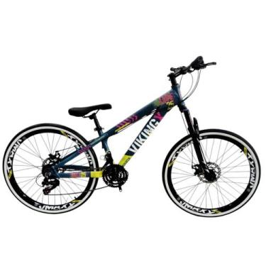 Imagem de Bicicleta Aro 26 Vikingx Tuff 25 Aluminio Freeride 21 Velocidades Mtb 