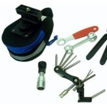 Imagem de Bolsa De Selim Kit Ferramentas Reparo Chaves Bike Bicicleta