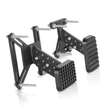 Imagem de HUGEBO Extensores de pedal a gás e freio, extensores de pedal acelerador antiderrapante universais para pessoas baixas, extensores de pedal de carro ajustáveis para carros, kart, carrinhos de golfe