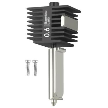 Imagem de UniTak3D Atualização De 0,6 Mm Hotend Para Bamboo Lab A1/A1 Mini, Bico De Aço Endurecido De Alta Temperatura E Alta Velocidade + Bloco De Aquecimento Estrutura Integrada Hotend Compatível Com Impres