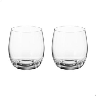Imagem de Copo Baixo De Cristal Bohemia Para Whisky 410 ml Mergus 2 Peças - Bohe