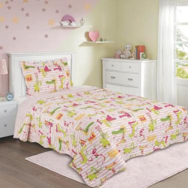 Imagem de Colcha Cobre Leito Solteiro Roupa De Cama Dupla Face Kit 2 - Camesa, J