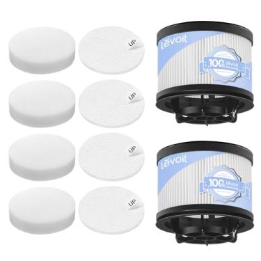 Imagem de Levoit LVAC-300 Filtro de substituição para aspirador de pó, 4 filtros pré-motor, 2 filtros pós-motor, HEPA, branco
