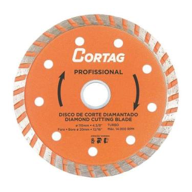 Imagem de Disco diamantado cortag turbo profissional 125mmx20mm
