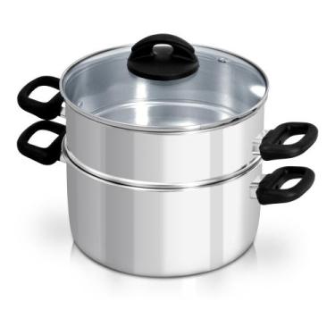 Imagem de Panela espagueteira 2pcs-tpa.vidro-s/cx. - Alumínios Cambé