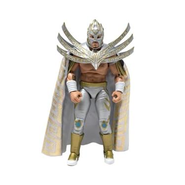 Imagem de Boss Fight Studio Legends of Lucha Libre Premium Laredo Kid Action Figure – Highly Articulated Figurine with Accessories - Removable Soft Goods Cape, Alternate Hands & Head, and Removable Gear – 1:12