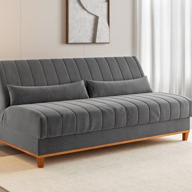 Imagem de Sofá cama 3 lugares 1,80m Veludo Colors