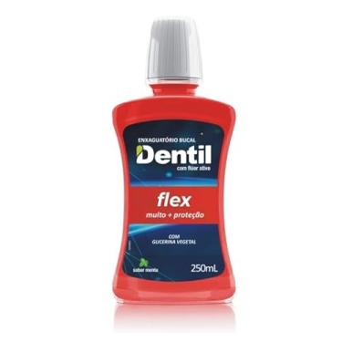 Imagem de Enxaguante Bucal Flex com Fluor, Vermelho, Dentil, 250 ml