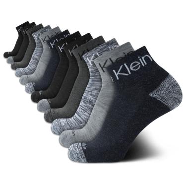 Imagem de Meias Calvin Klein Athletic acolchoadas, corte em quatro partes, 7-12 (pacote com 12)