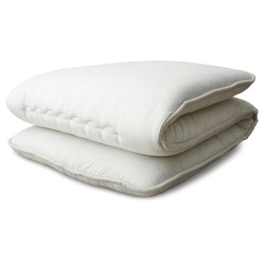 Imagem de タンスのゲン TANSU Colchão futon japonês sem geração, solteiro, dobrável, preenchido com algodão duro, colchão de tatame para dormir, Sikibuton, Sikifuton, 22200053 (92518)