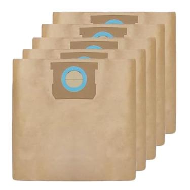 Imagem de Pacote com 5 sacos de aspirador de pó DXVA19-4104 de substituição para sacos de aspirador de pó Dewalt 8 galões DXV08SA, compatível com aspiradores molhados/secos DEWALT 5-8 galões, sacos de filtro