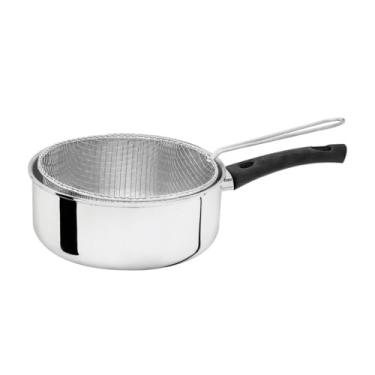 Imagem de Panela Fritadeira c/Peneira Polida Alumínio 20cm Fort-lar