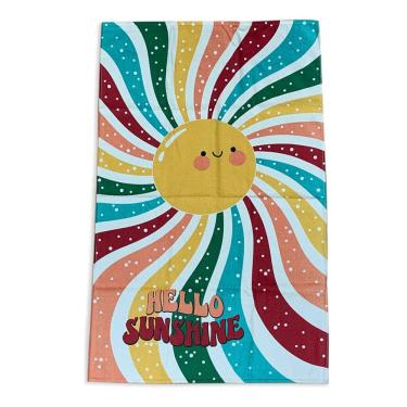 Imagem de Toalha de Banho Infantil Felpuda Dohler Hello Sunshine