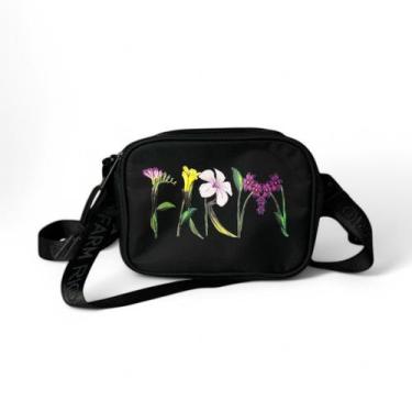 Imagem de Bolsa Farm Chamego Romance Em Flor Preta, Preto