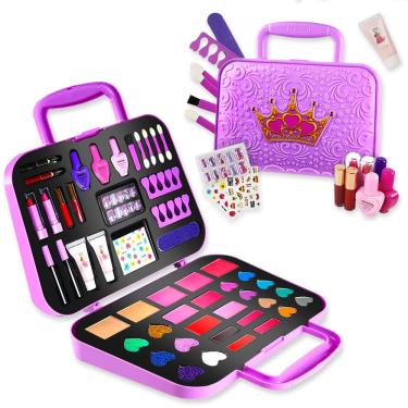 Imagem de Kit de maquiagem Toysical para meninas, conjunto de maquiagem fingida, 3 anos ou mais