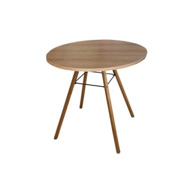 Imagem de Mesa de Jantar Nina Redonda Mdf Sala Cozinha Moderna (Madeirado, 90)