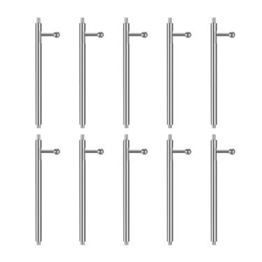 Imagem de Pinos de pulseira de relógio Fitbit Versa da UKCOCO com barras de mola de liberação rápida, alfinetes de metal de substituição para relógio inteligente Fitbit Versa (23 mm x 1,5 mm, pacote com 10)