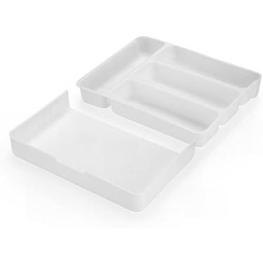 Imagem de Organizador De Gaveta Extensível Divisor Porta Talheres Utensílios Cozinha Banheiro