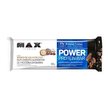 Imagem de Power Protein Bar Max Titanium (90g) Avelã c/ Coco