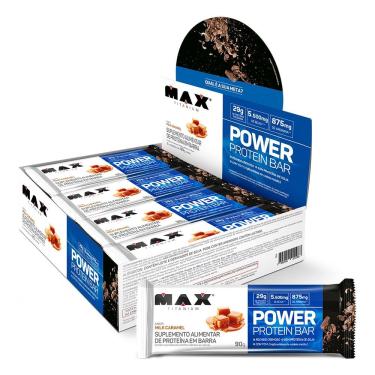 Imagem de Power Protein Bar Max Titanium (720g) Milk Caramel