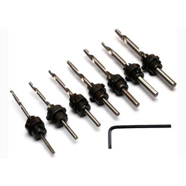 Imagem de Jogo Broca Escariadora 7 Peças Madeira Piloto Limitador - Gorillaz